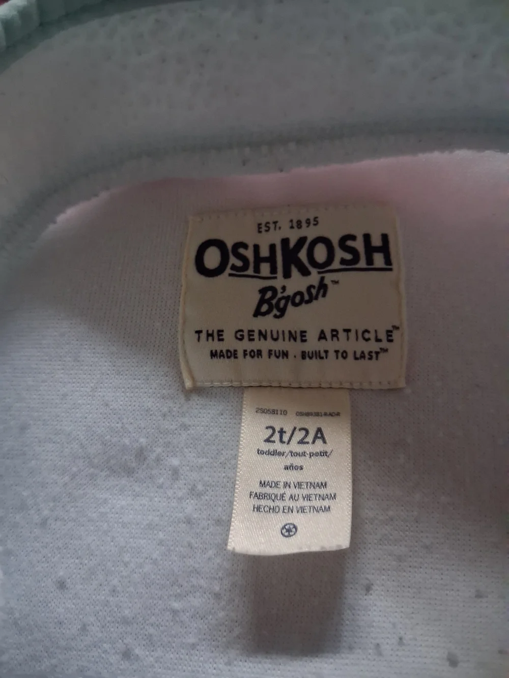 OshKosh B'gosh Light Mint Sherpa Jacket for Kids